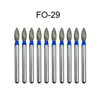 강력한 전기드릴 핸드피스 치과 도구 FG 다이아몬드 버 드릴 고속 핸드피스 재료 연마 미백 사용, 54 10pcs  FO-29