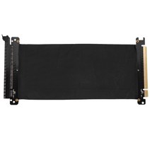 24CM 고속 PC의 그래픽 카드 PCI 익스프레스 커넥터 케이블 라이저 카드 PCI-E 16X 유연한 케이블 확장 포트 어댑터, 검정, 하나
