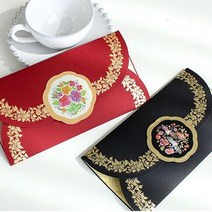 신정 구정 부모님 어르신 용돈봉투 3개 새해 신년 편지 상품권 폐백 선물 여행권, 0006 레드