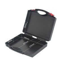 이동식 공구함 튼튼한 정리대휴대용 도구 케이스 플라스틱 빈 운반 하드 상자 195x170x46mm 하드웨어 안전