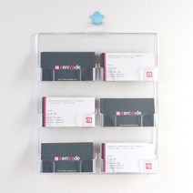 벽면 공간 활용 6단 아크릴 명함꽂이 집콕놀이 그림그리기 인쇄 출력 회사 프린트 팝아트