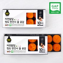 청도 반건시 10구 최상품 GAP 20브릭스 쫀득한 꿀 곶감 실속형 가정용, 2개