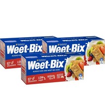 새니테리엄 위트빅스 브렉퍼스트 시리얼 375g Sanitarium Weet bix Cereal, 3팩