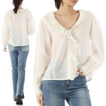 [국내배송] 23SS 루이스미샤 LORINA 블라우스 WRIS23B0044 OFFWHITE