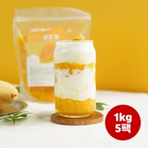 (런칭특가) Cafe fruit 과육이 살아있는 망고청 1kg, 5개