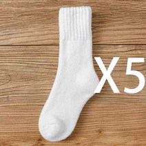 따뜻한 무지 양말 겨울 여성의 두꺼운 메리노 울 복고풍 내한성 패션 캐주얼 단색 캐시미어