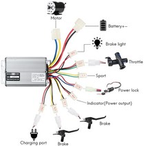 전기 자전거 컨트롤러 36V 48V 800W 1000W 30A DC 전기 자전거 스쿠터 스케이트 보드용 브러시 부품, a, 36V 800W