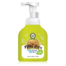 해피바스 키위랑 손씻자 버블핸드워시, 250ml, 5개