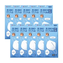 유니참 초편안 마스크 대형 KF94(5매) X 10개 세트(총 50매)