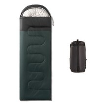 침낭 야외 캠핑 침낭 휴대용 백패킹침낭 초경량침낭, 그린, 1.5 kg