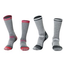 2 쌍 메리노 양모 열 양말 겨울 남성 여성 야외 스포츠 소프트 스키 하이킹 스노우 보드 Thermosocks Thicken, XL(43-47), Type J