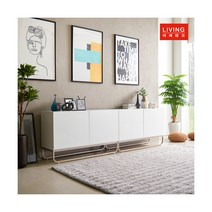 마레앤코 거실장 프라하반 2400 화이트 거실수납장 TV장/거실장, 오트밀