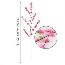 인조나무 장식 벚꽃나무 이자카야 일식당 125cm 인공 벚꽃 봄 매화 복숭아 꽃 가지 실크 나무 웨딩 아치, 01 B01