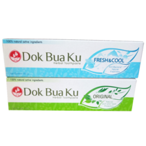 한방허브치약/ Dok Bua Ku 트윈로터스 허브치약 150 g (Original / Fresh & Cool) 옵션, 오리지널 (Original)