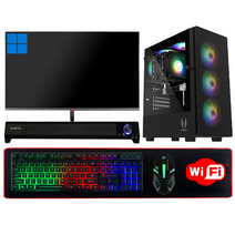 PC온스튜디오 게이밍 컴퓨터 풀세트 모니터포함 조립PC 롤 피파 오버워치2 발로란트 서든 로스트아크 배그 아이온 게임용 데스크탑, 09. SSD 500GB+RAM 32GB+HDD 1TB, 풀세트 - FG19