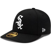 mlb모자 뉴에라 59Fifty LP Low Profile Chicago White Sox cap BLK 시카고 화이트 양말 MLB 공식 캡 모자 Official