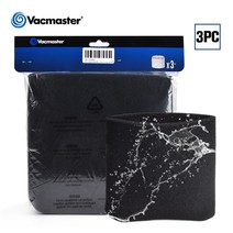 호환 청소기파츠 청소기부품 Vacmaster 멀티 핏 습식 진공 폼 필터 비 절약 물 세척 가능 재사 폼 슬리브 습식 건식 진공 3 개몫, 없음