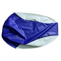 야마하 BWS100 4VP 오토바이 스쿠터 시트 커버 모조 가죽 시트 커버, blue white_One Size, blue white_One Size, 상세 설명 참조0