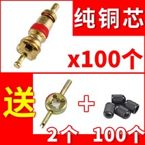 트렉전기자전거 전기MTB Mtb전기자전거 순수 구리 밸브 코어 자동차 타이어 자전거 전기 자동차 오토바이 밸브 니들 타이어 밸브 코어 렌치 키, 구리 코어 100개 + 캡 100개 - 렌치 2개
