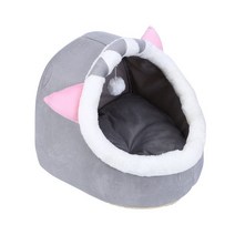 큐브텐트 얼음낚시텐트 빙어텐트 동봉된 고양이 둥지 개집 편안한 바구니 매트 안락 동굴 다목적 겨울 따뜻, 02 Pink Ears_01 S