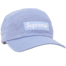 [슈프림] SS22H137 LT BLUE 린넨 캠프캡
