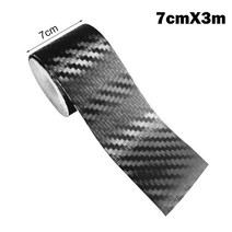 카본테이프 탄소 섬유 자동차 스티커 나노 스크래치 방지 테이프 Diy 접착제 보호 스트립 자동 도어 사이드 방수 필름, [06] 7cm x 3m