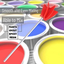 페인트 쉐이커 믹서 공업용 분산용 섞기 에폭시 믹서 페인트 교반 막대 스틱 퍼티 시멘트, 카키색 옷감