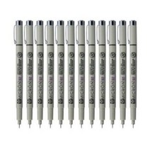 SAKURA 피그마 마이크론 02 젤잉크펜 0.3mm, 0 $혼합, 검8빨2파2, 1세트