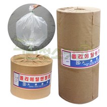 폴리에틸렌필름 0.08mm-30cm-229m 튜브형 농업용 포장용비닐 PE필름 비닐원단 롤비닐 비니루 포장용비닐봉투, 1개