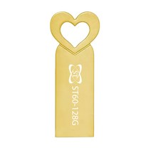 에스티원테크 ST60 USB 메모리 사랑스러운 메탈재질, 128GB, 골드