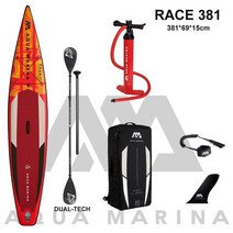 서핑 가볼만한곳 카약 AQUA MARINA RACE 2021 팽창식 서핑 보드 스탠드업 패들 빠른 레이싱 워터 381x66x, 03 SET C