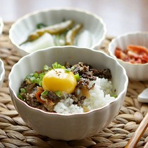 [공기] 화이트 골드라인 식기 그릇 공기 대접 접시 밥그릇 플레이트 홈카페 코튼, 코튼 공기 1P