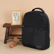 심플 가죽라벨 경량 중학생 책가방 캐주얼 학생백팩 백팩