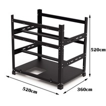 12way채굴케이스 코인채굴기선반 채굴기케이스 open mining rig frame, 520x360x520cm