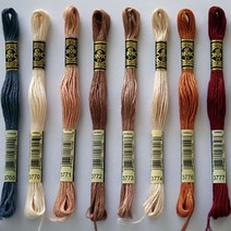 [원단쟁이] DMC자수실 면사(25번사) 8M (3768~3779) E28, 3776