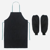 우드리 DIY 목공체험 목공수업 부자재 - 청팔토시, 세트[청앞치마+청팔토시]