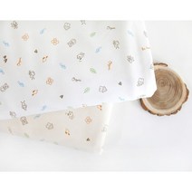 40수 오가닉 다이마루 허니비 원단 color 2종 [화이트 베이지], 베이지