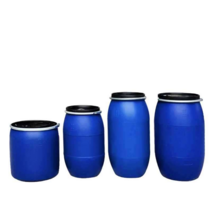 플라스틱 폐기물 쓰레기통 30L 50L 100L 150L 200L, 블루 150L 공업용 덮개와 철제 후프
