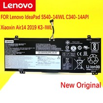 노트북 배터리 새로운 Lenovo IdeaPad S540-14IWL C340-14API Xiaoxin Air14 2019 K3-IWL L18M4PF3 L18C4PF, 한개옵션0