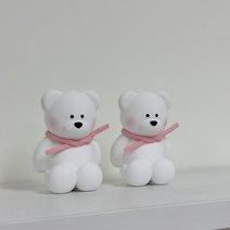 화이트 베어 곰돌이 차량용 석고방향제 디퓨저, no.5