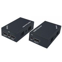 60M 196ft HDMI 익스텐더 분배기 hdr 1080p 60Hz 3D over Cat 5e/6 RJ45 이더넷 변환기 듀얼 모니터용 IR POE 지원, TX and RX_EU Power Plug