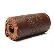 고급 격자 문양 수제 diy 핸들커버 그립감 우수, 6.다크브라운문양)
