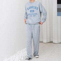 GQQ M781 M280 남자호킨스맨투맨와이드바지세트