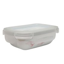 코렐 백합 도자기 뚜껑 반찬통 200ml 직사각 오븐 반찬통세트 유리반찬통 전자렌지용기 냉장고정리용기 비스프리밀폐용기세트 밀폐유리용기 플라스틱밀폐용기 플라스틱반찬통 밀폐유리병