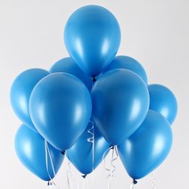 네오룬즈 30cm 라운드풍선 스탠다드 (50개입), 1팩, 미드블루