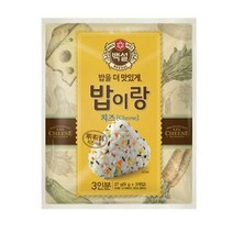 CJ더마켓 도시락 소풍 아이간식 나들이음식 탑티어 밥이랑치즈 야채후레이크 주먹밥 삼각김밥 27G, 22개