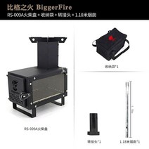 캠핑난로 캠핑히터 불멍 화목난로 벽난로 펠릿연소기, P.RS-009A(성냥박스)+118m굴뚝