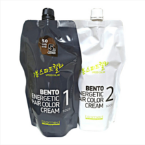 바이오메드 벤토나이트 에너제틱 헤어칼라 크림 500g /7분 스피드 새치염색, 5.0내츄럴 브라운, 1개