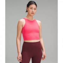 룰루레몬 얼라인 하이-넥 탱크 상의 - 립 글로스 티셔츠 탱크탑 363245