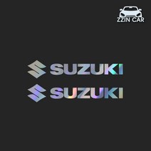 찐카 스즈키 suzuki 로고 차량용 데칼스티커 ZCG-32, 블랙